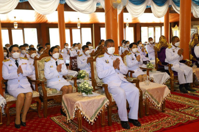 พิธีเจริญพระพุทธมนต์เฉลิมพระเกียรติพระบาทสมเด็จพระเจ้าอยู่หัว เนื่องในโอกาสวันเฉลิมพระชนมพรรษา 71 พรรษา 28 กรกฎาคม 2566 ... พารามิเตอร์รูปภาพ 1