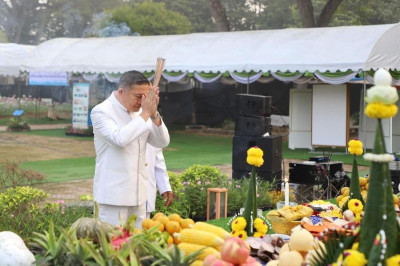 พิธีบวงสรวง &quot;งานเกษตรและของดีเมืองอ่างทอง วัดขุนอินฯ&quot; ปี ... พารามิเตอร์รูปภาพ 1