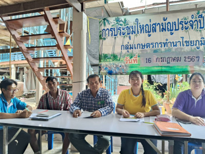 ประชุมใหญ่สามัญประจำปีของกลุ่มเกษตรกรทำนาไชยภูมิ พารามิเตอร์รูปภาพ 1